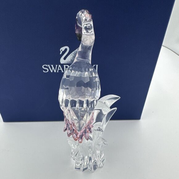 Swarovski Silver Crystal FLAMINGO In Box 289733 EXCELLENT Condition 6" - Picture 5 of 6